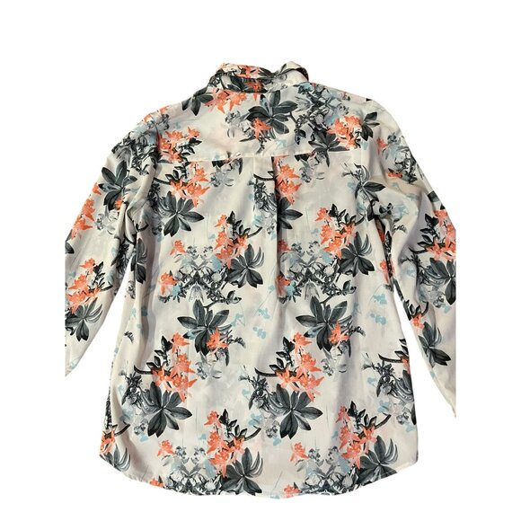 Talbots Nantucket Blouse Womens SP Petites Used Floral - Picture 15 of 16